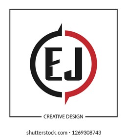 Initial Letter EJ Logo Template Design