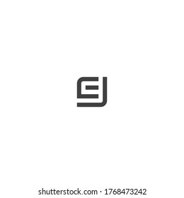 Initial Letter EJ Logo Template Design,Unique attractive creative modern
