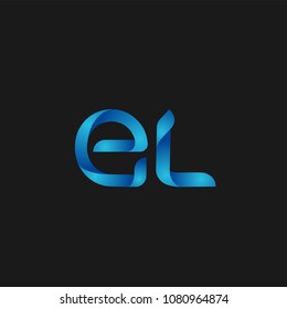 Initial Letter EL Logo Design