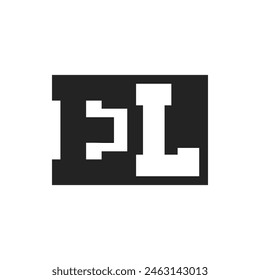 Initial Letter EL Logo Design Template. EL Logo