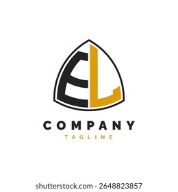 Initial Letter EL Logo Design. Alphabet EL Logo Template