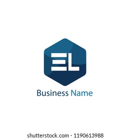 Initial Letter EL Logo Template Design