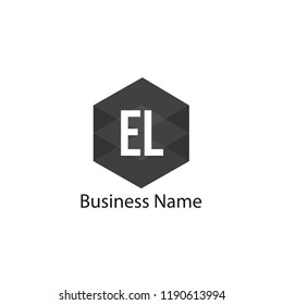 Initial Letter EL Logo Template Design