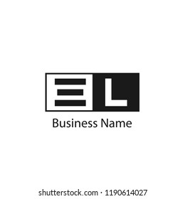 Initial Letter EL Logo Template Design