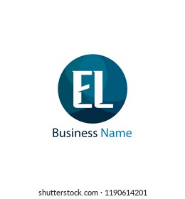 Initial Letter EL Logo Template Design