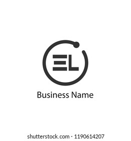 Initial Letter EL Logo Template Design