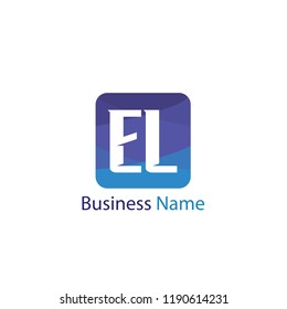 Initial Letter EL Logo Template Design