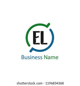 Initial Letter EL Logo Template Design