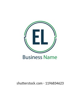 Initial Letter EL Logo Template Design