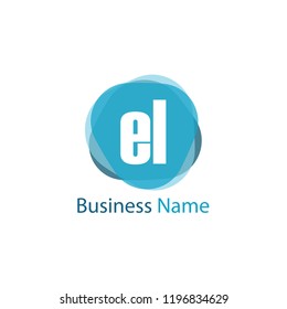 Initial Letter EL Logo Template Design
