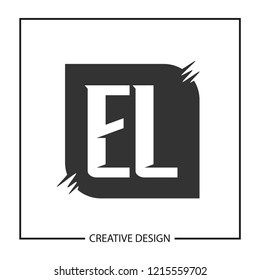 Initial Letter EL Logo Template Design