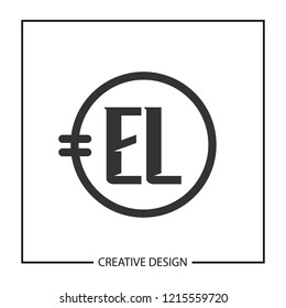 Initial Letter EL Logo Template Design