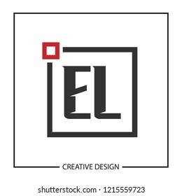 Initial Letter EL Logo Template Design