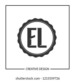 Initial Letter EL Logo Template Design