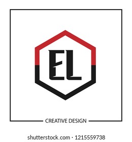Initial Letter EL Logo Template Design