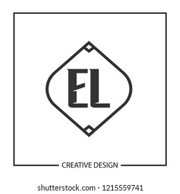 Initial Letter EL Logo Template Design