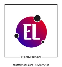 Initial Letter EL Logo Template Design