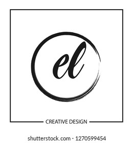 Initial Letter EL Logo Template Design