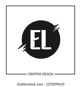 Initial Letter EL Logo Template Design