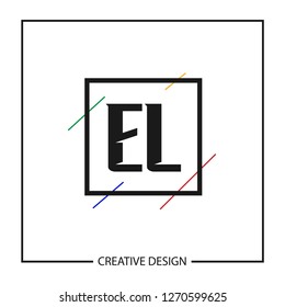 Initial Letter EL Logo Template Design
