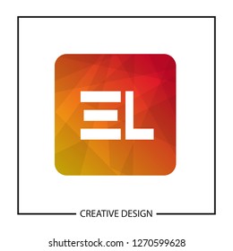 Initial Letter EL Logo Template Design