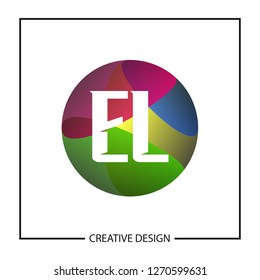 Initial Letter EL Logo Template Design