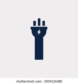 Letra inicial I Elemento de diseño de logotipo de iconos eléctricos. Vector Eps10