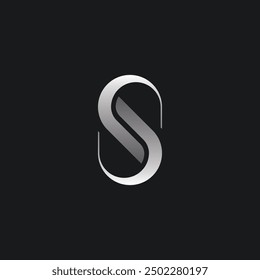 Initial letter element abstract logo design with geometry. Modern, minimalist and luxury artistic symbol.