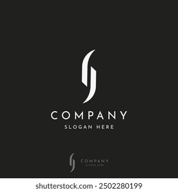 Initial letter element abstract logo design with geometry. Modern, minimalist and luxury artistic symbol.