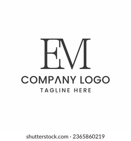 Initial Letter EM Logo Design Outstanding Creative Modern Symbol Sign