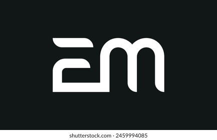 Initial Letter EM Logo Design. EM Logo Design. Creative And Modern EM logo.