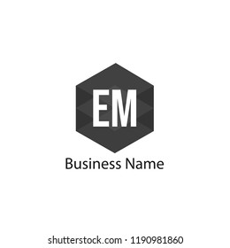 Initial Letter EM Logo Template Design