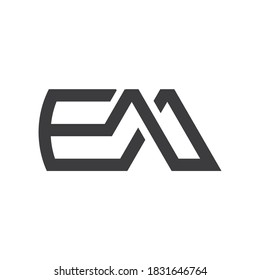 Initial letter em or me logo vector design templates