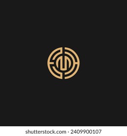 Letra inicial EMH Logotipo comercial simple,
