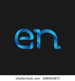 Initial Letter EN Logo Design