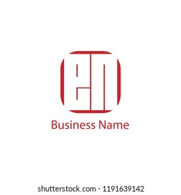 Initial Letter EN Logo Template Design