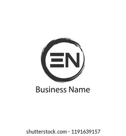 Initial Letter EN Logo Template Design