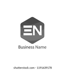 Initial Letter EN Logo Template Design