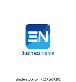 Initial Letter EN Logo Template Design