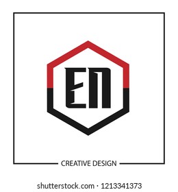 Initial Letter EN Logo Template Design