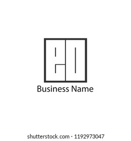 Initial Letter EO Logo Template Design