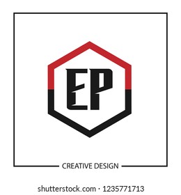 Initial Letter EP Logo Template Design