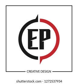 Initial Letter EP Logo Template Design
