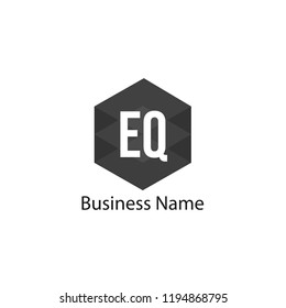 Initial Letter EQ Logo Template Design