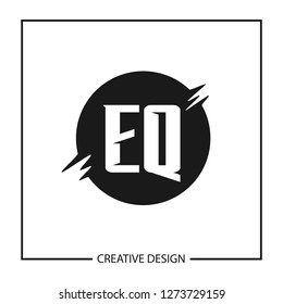 Initial Letter EQ Logo Template Design