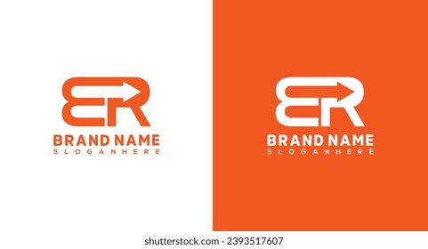 Initial Letter ER Logo Design Template, Graphic Alphabet Symbol for Corporate Business Identity