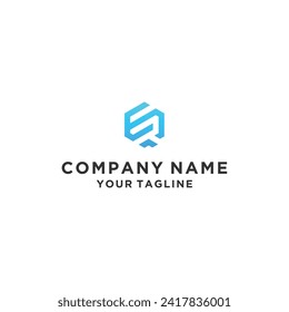 Initial Letter ER  RE Logo Design Vector Illustration	