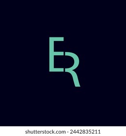 Initial Letter ER Logo Design Outstanding Creative Modern Symbol Sign