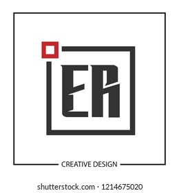 Initial Letter ER Logo Template Design