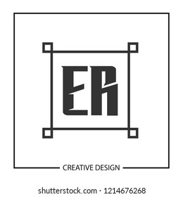 Initial Letter ER Logo Template Design
